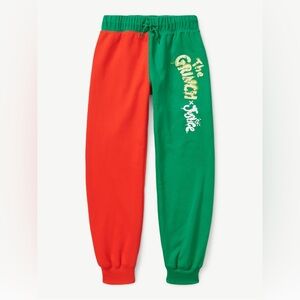 Justice Girls Grinch Colorblocked Joggers